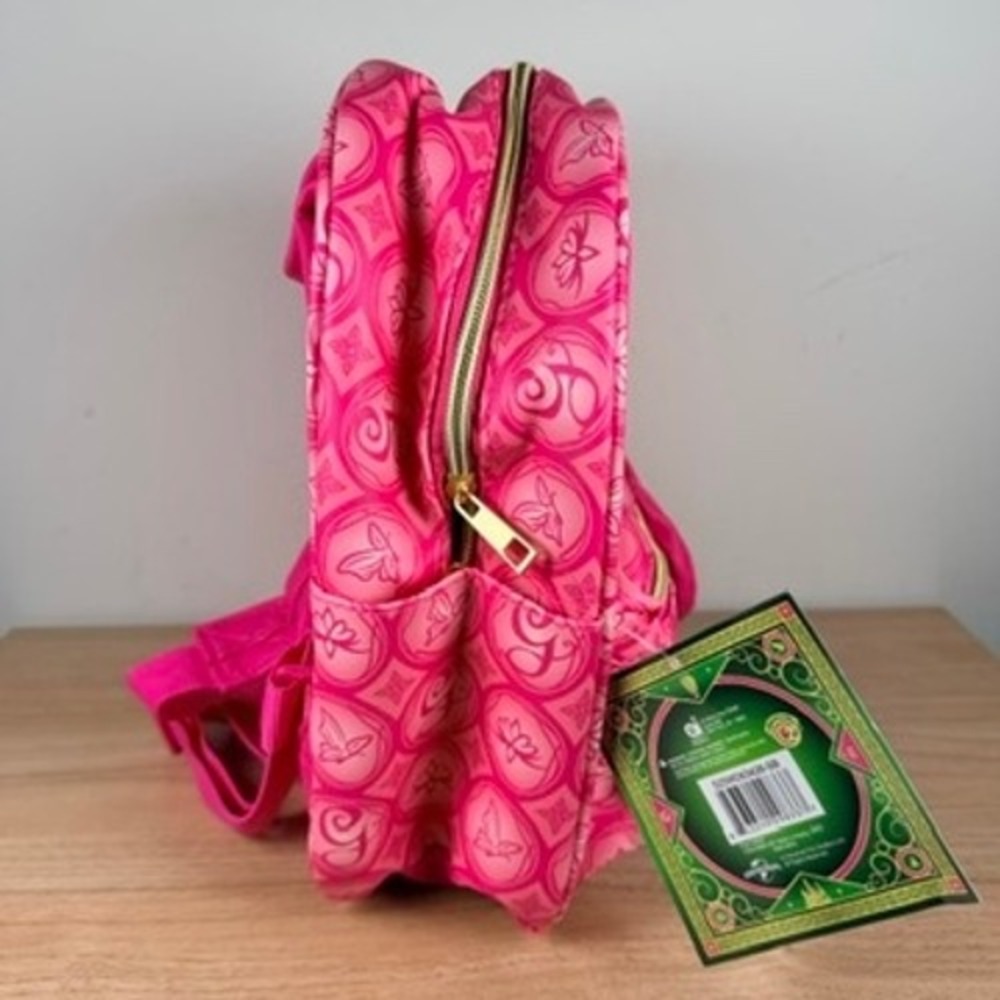 Universal Wicked Glinda Mini Backpack Pink Monogram Butterfly Charm Coin Purse - Picture 7 of 11